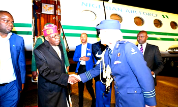 Just in: Tinubu arrives Netherlands on state visit
