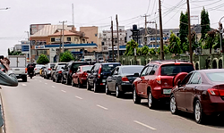 Photos: Passengers groan as fuel scarcity, long queues hit Lagos, Abuja, Kwara, Osun