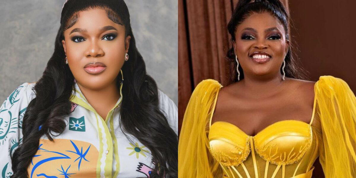 Funke Akindele reacts to Toyin Abraham's reconciliation message - Vanguard  News