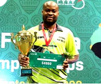 Aruna, Meshref reclaim ITTF Africa Cup title
