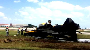 Pilot lands in hospital as fighter jet crashes at Singapore airbase