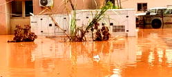Flood ravages INEC Headquarters in Benin, damages CVR machines