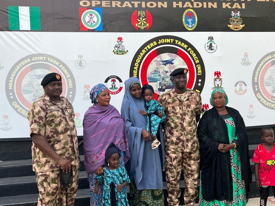 Army Hands Over Rescued Chibok Girl, Three Children To Borno Govt ...