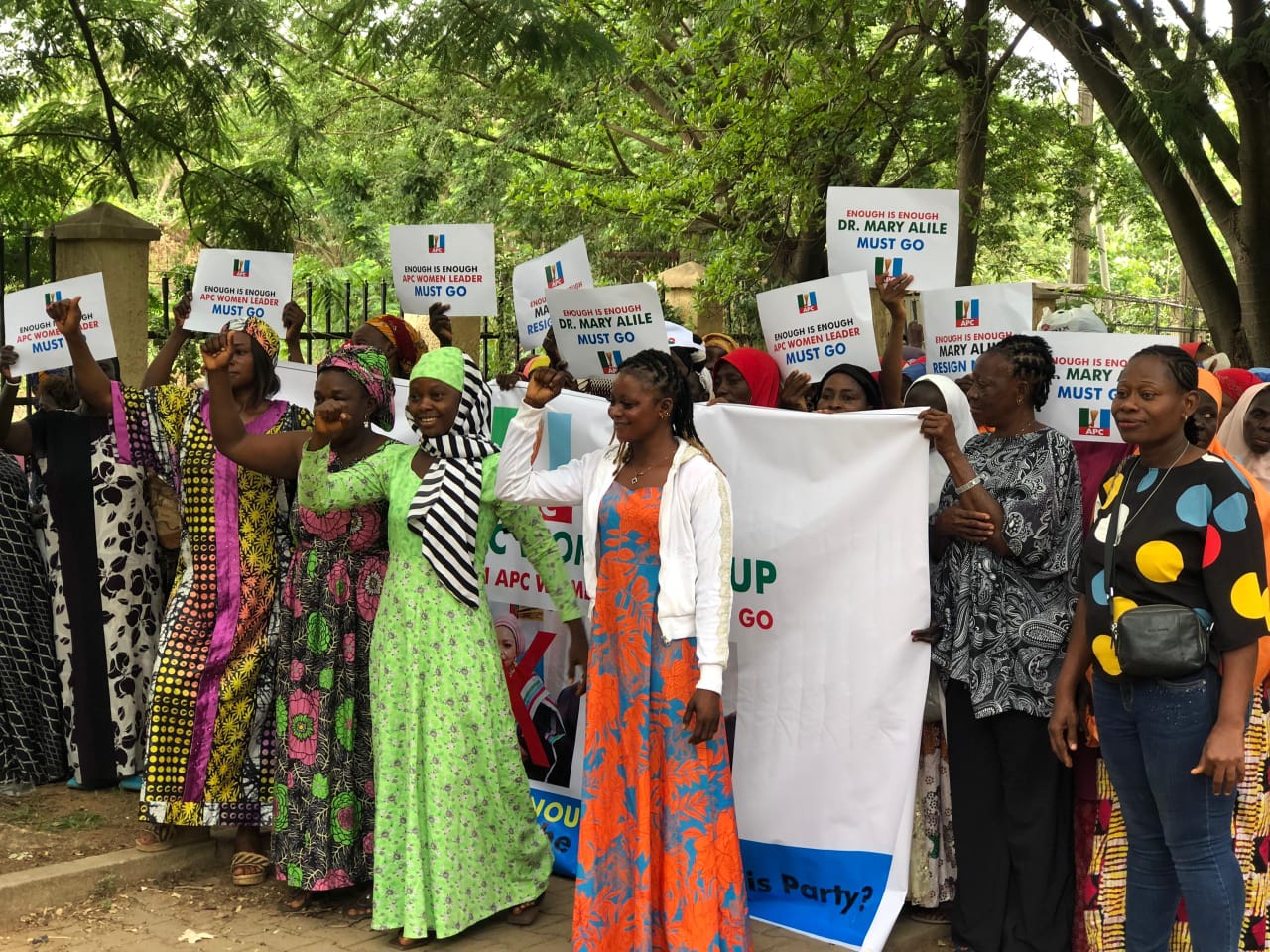 Concerned APC Women storm party Secretariat, demand resignation of Woman Leader