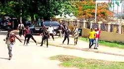 Thugs clash as anti-Abure protesters storm LP Secretariat