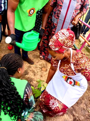 Food Security: Olori Atuwatse takes sustainable farming campaigns to Secondary Schools