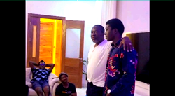 Video: Actor Kanayo welcomes son to filmmaking, tells crew: ‘Don’t treat him like my son’