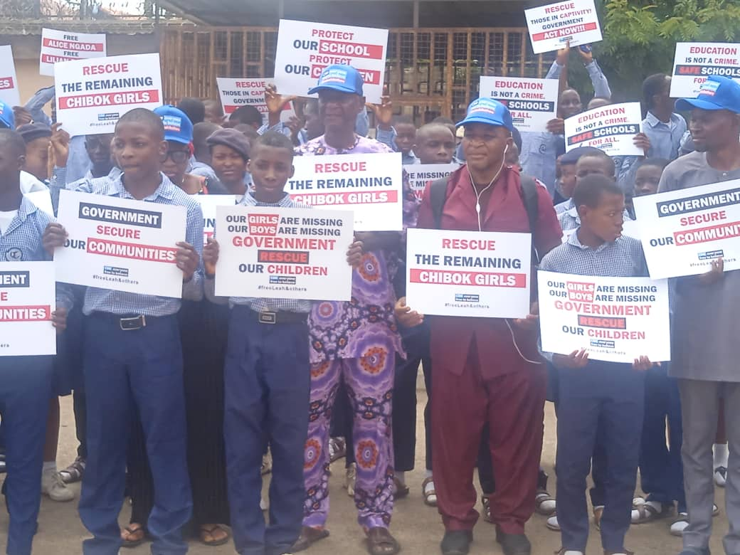 Protesters hit Kaduna streets, demand rescue of Sharibu, Chibok girls