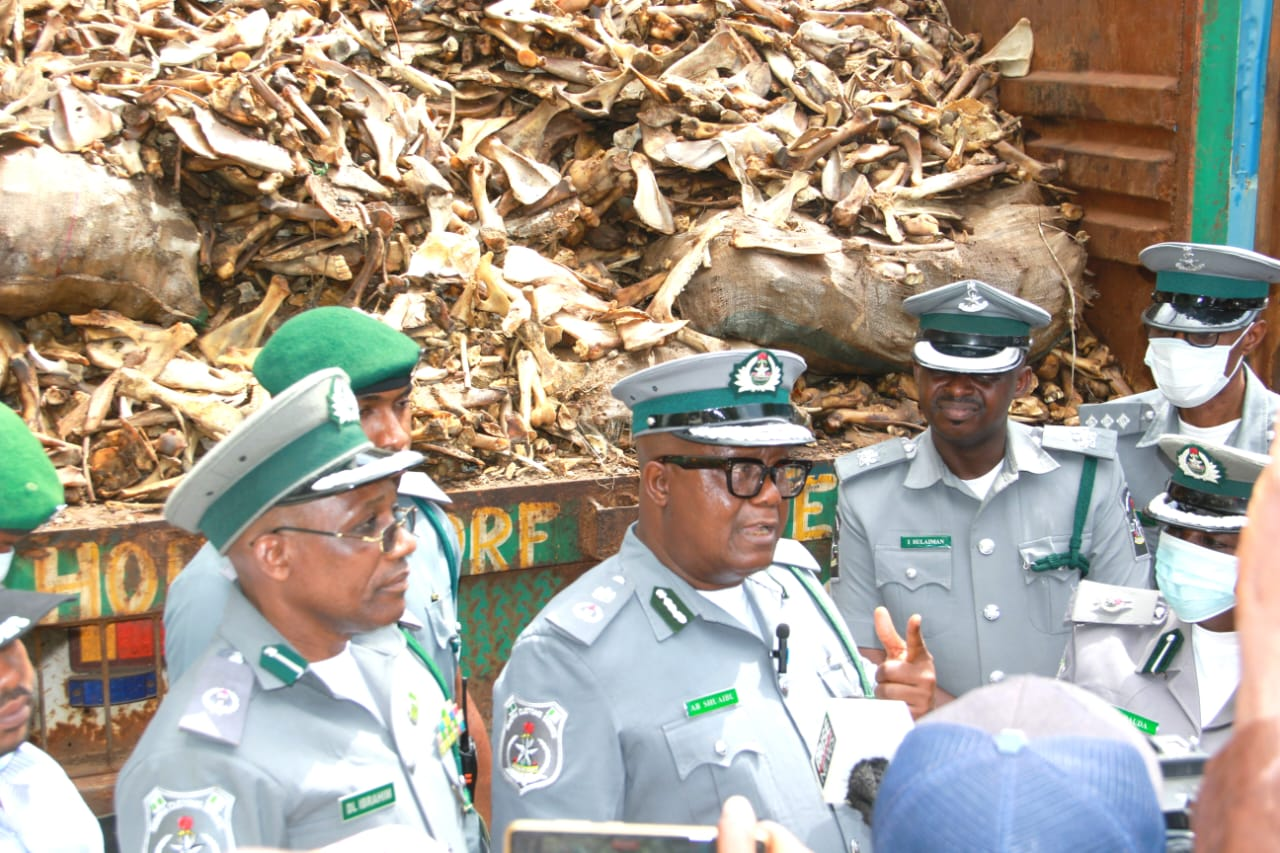 Customs Intercepts trucks load of Donkey products, others, arrests 4