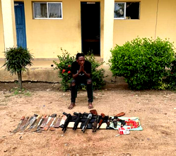 Police parade suspect with eight guns, 33 live cartridges in Osun