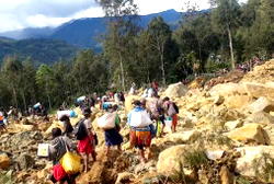 Over 2,000 people feared buried in Papua New Guinea landslide