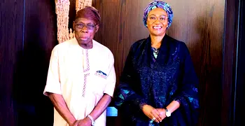 Obasanjo visits First Lady, Remi Tinubu