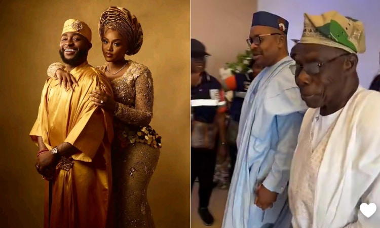 Obasanjo, Ooni of Ife, other dignitaries arrive Davido, Chioma’s wedding venue