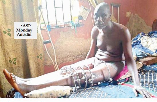 My policeman husband shot by colleague, abandoned to die — Wife cries out
