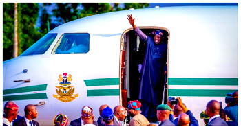 BREAKING: Tinubu leaves for UK, begins two weeks annual leave