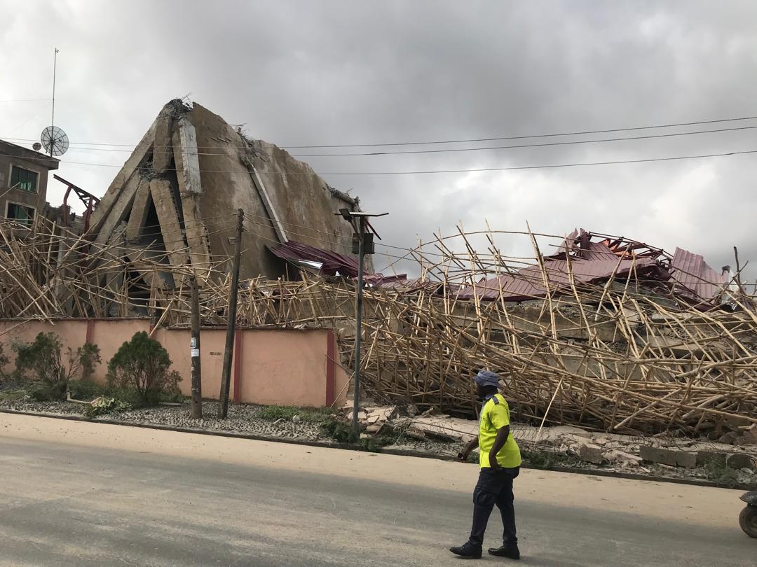 How five storey building collapsed in Onitsha