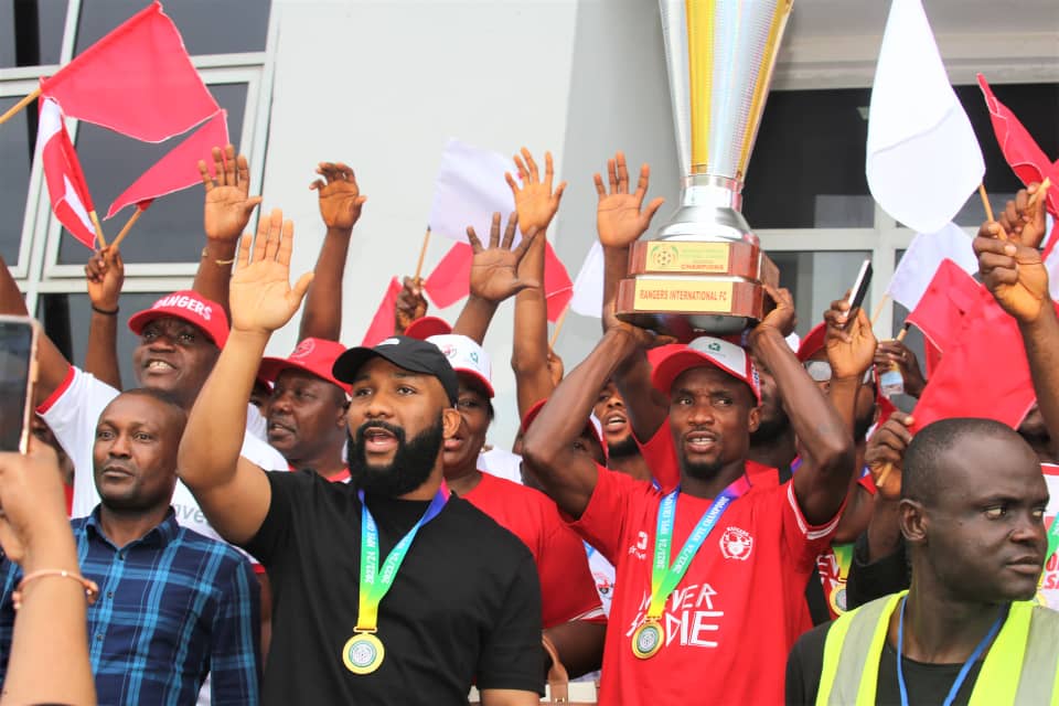 Rangers, fans celebrate NPFL trophy in grand style, say Gov Mbah made ...