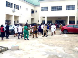 Doctors, other health workers protest 21-month salary arrears of ABSUTH staff