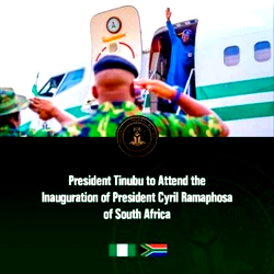Ramaphosa: Tinubu departs Lagos for South Africa