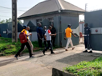 Minimum Wage strike: Labour leaders shut Lagos FIRS office, chase out staff [photos]