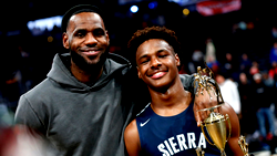 Bronny James joins LeBron with Lakers as father-son duo makes NBA history