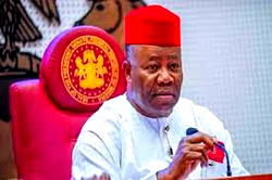 Conduct by-elections to replace Okpebholo, Ubah – Akpabio tells INEC