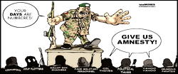 Cartoon: ‘Just shoot, don’t talk’