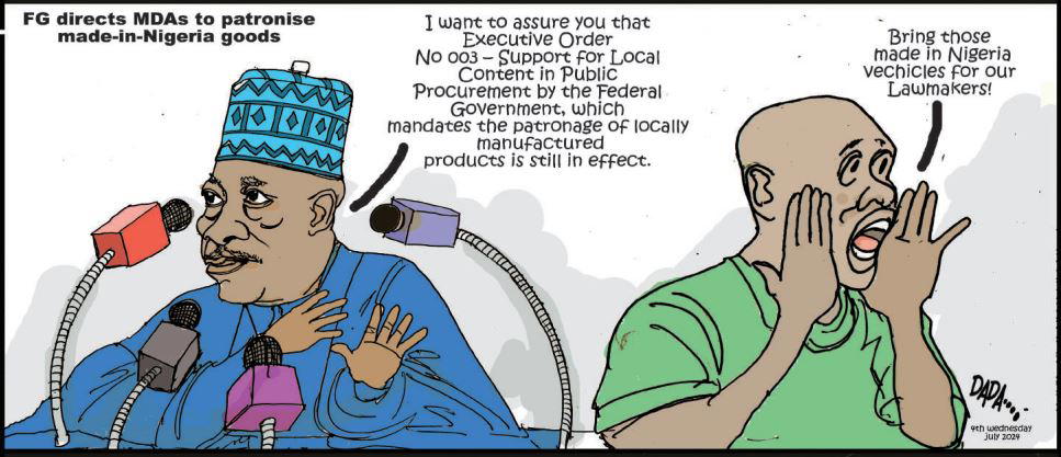 Cartoon: Politicians need foreign SUVs as Nigerian roads are bad ...