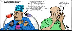 Cartoon: Politicians need foreign SUVs as Nigerian roads are bad