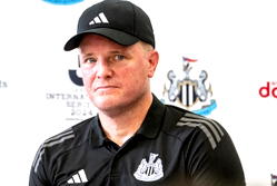 Newcastle manager Eddie Howe admitted to hospital