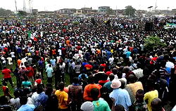 Court restricts Abuja protesters to MKO Abiola stadium