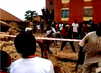 Five trapped as building collapses in Osun