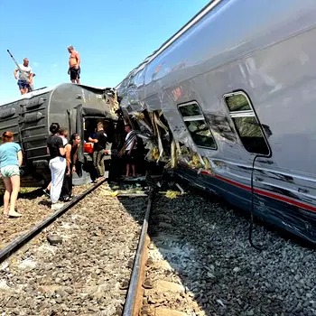 Russia: Two dead, 100 injured after train collides with truck