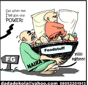 Cartoon: Hope deflated by inflation