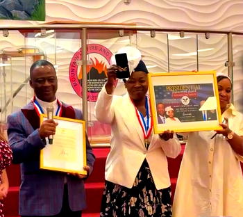 MFM founder, Olukoya, his wife, receive US Presidential Achievement Award