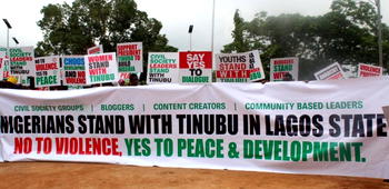 CSOs, groups occupy Lagos, Abuja, with pro-Tinubu rallies