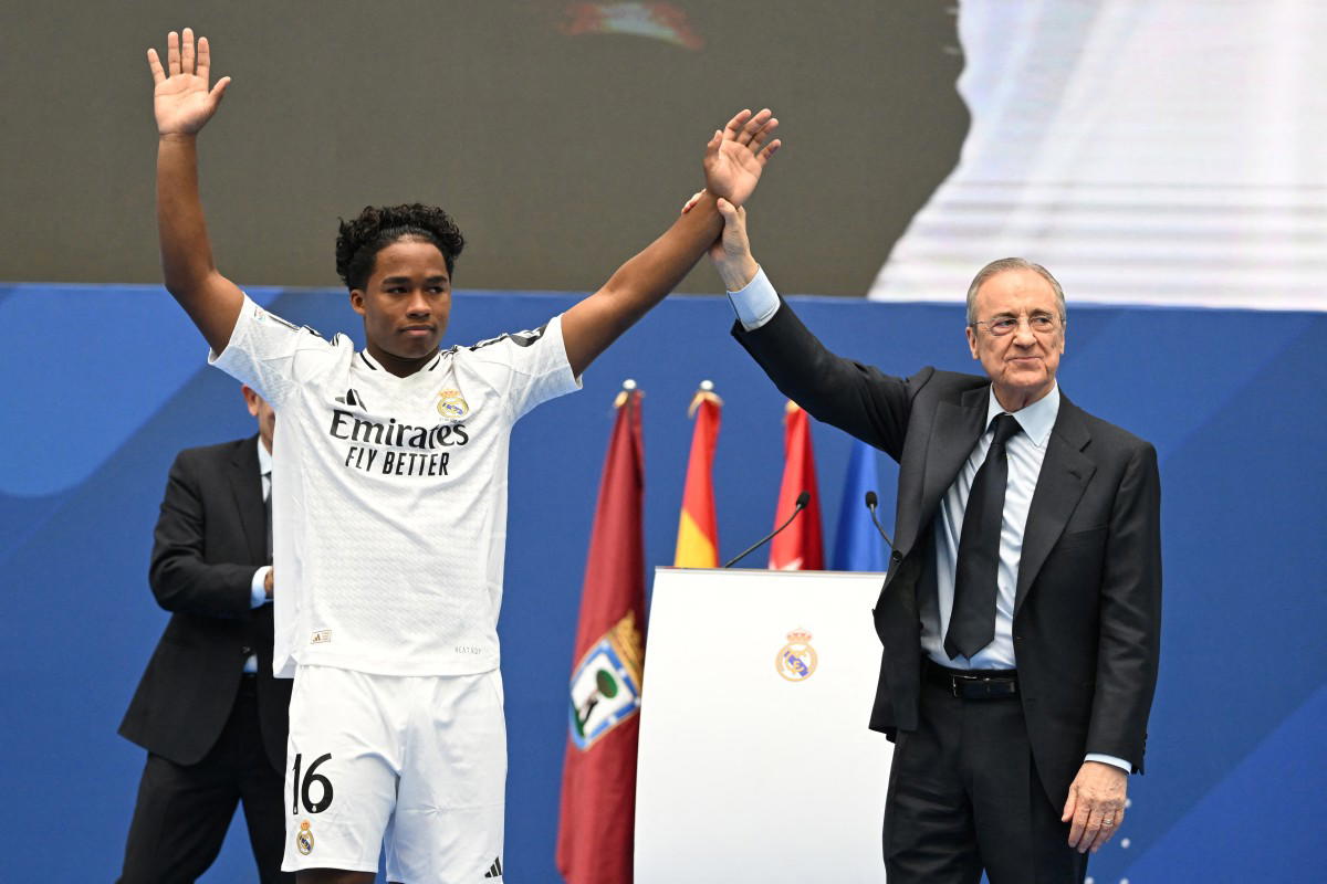 Brazil teenager Endrick unveiled by Real Madrid