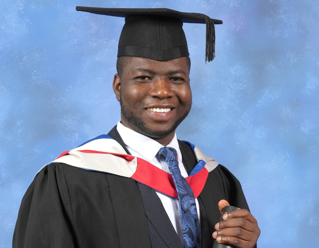 London varsity student, Toheeb Amuda hailed over completion of Masters ...