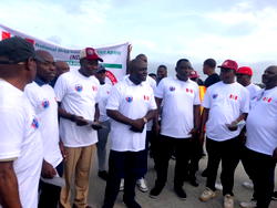NDLEA Lekki Deep Sea Port command stages walk against drugs
