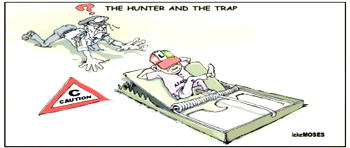 Cartoon: NLC’s like ‘stop threatening us, over 200m Nigerians already trapped’
