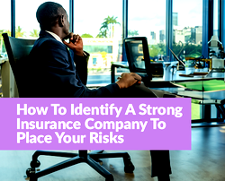 How To Identify A Strong Insurance Company To Place Your Risks