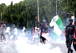 Security forces defy court order, disperse hunger protesters at Abuja stadium