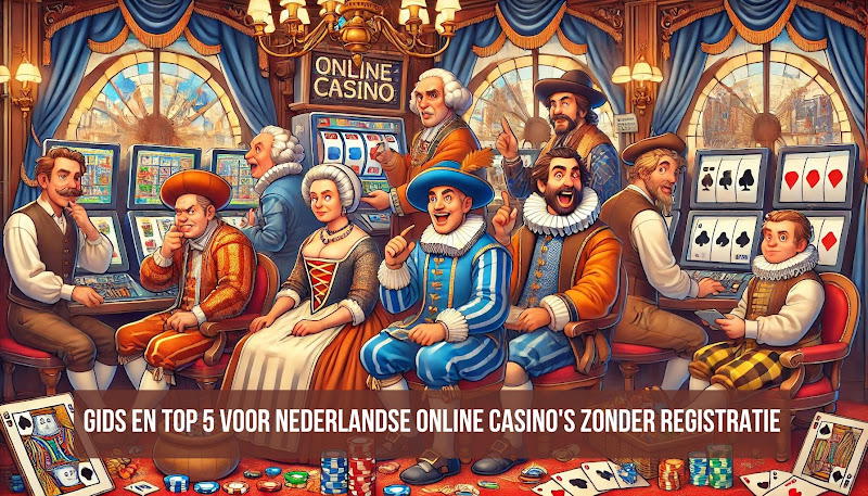 Gids en top 5 voor Nederlandse online casino's zonder registratie