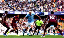 Haaland hits hat-trick as Man City ease past Ipswich 4-1