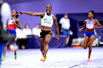 St. Lucia’s Julien Alfred wins Olympic women’s 100m gold