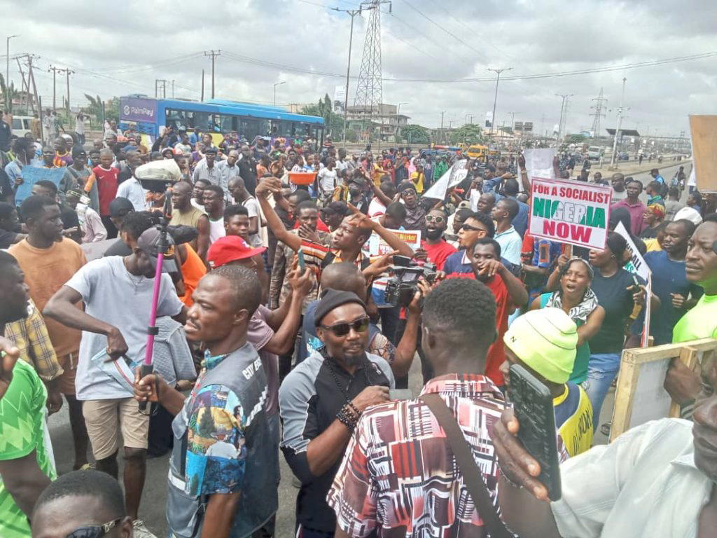 [Photos] Day 2: Protesters return to Ojota in Lagos - Vanguard News