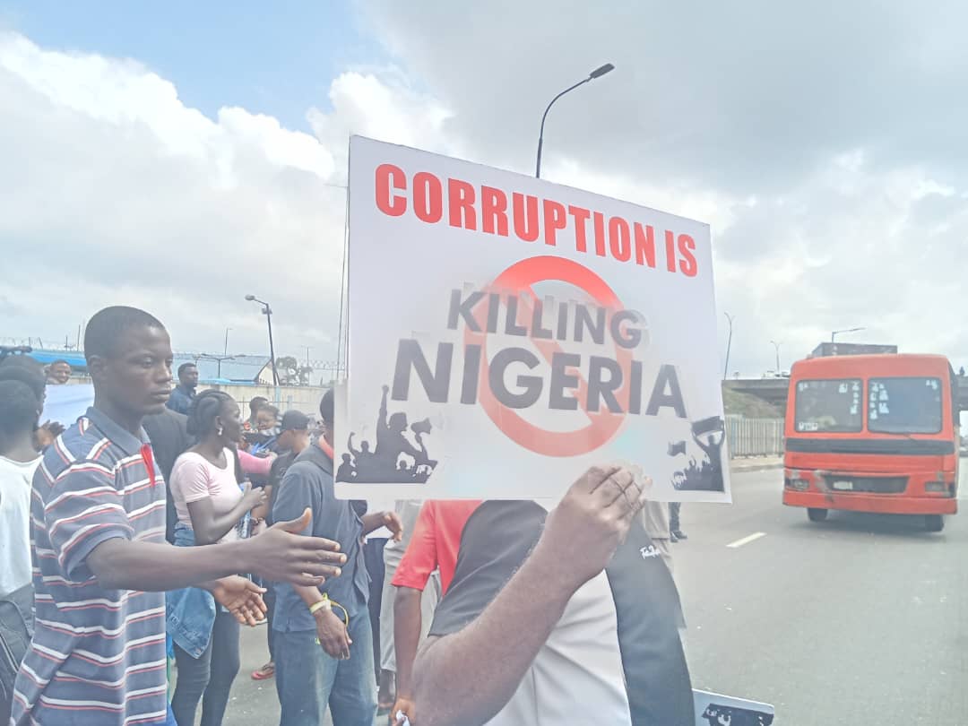 [Photos] Day 2: Protesters return to Ojota in Lagos - Vanguard News