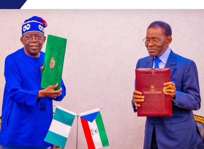 Tinubu, Mbasogo sign agreement on Gulf of Guinea gas pipeline