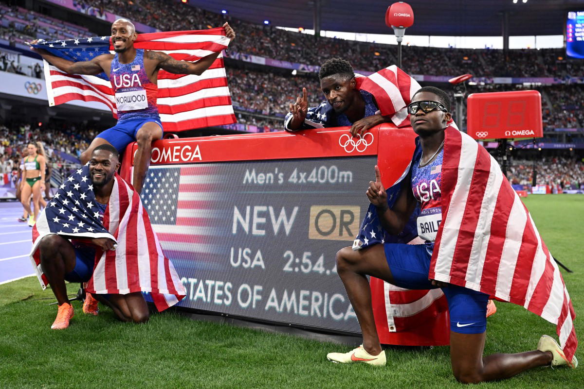 Paris Olympics USA completes men, women 4x400m relay double Vanguard