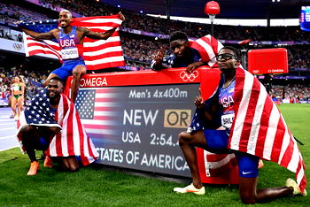 Paris Olympics: USA completes men, women 4x400m relay double